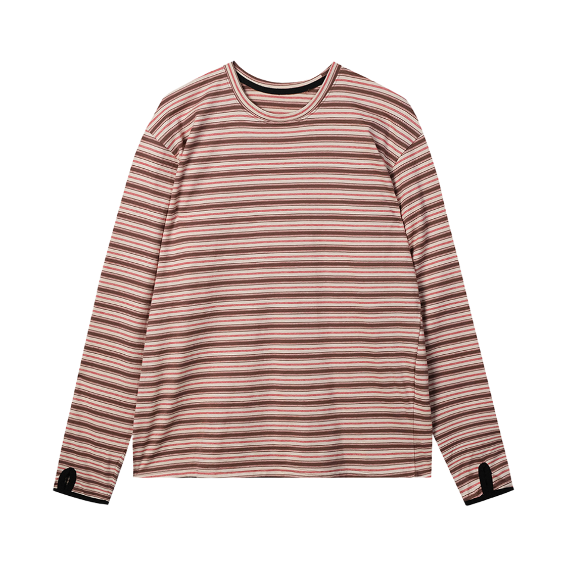 디아더생츄어리 서큘러 타입 스트라이프 긴팔 티셔츠 레드(THE ATHER SANCTUARY Circular Type Striped L/S Tee Red) - 2