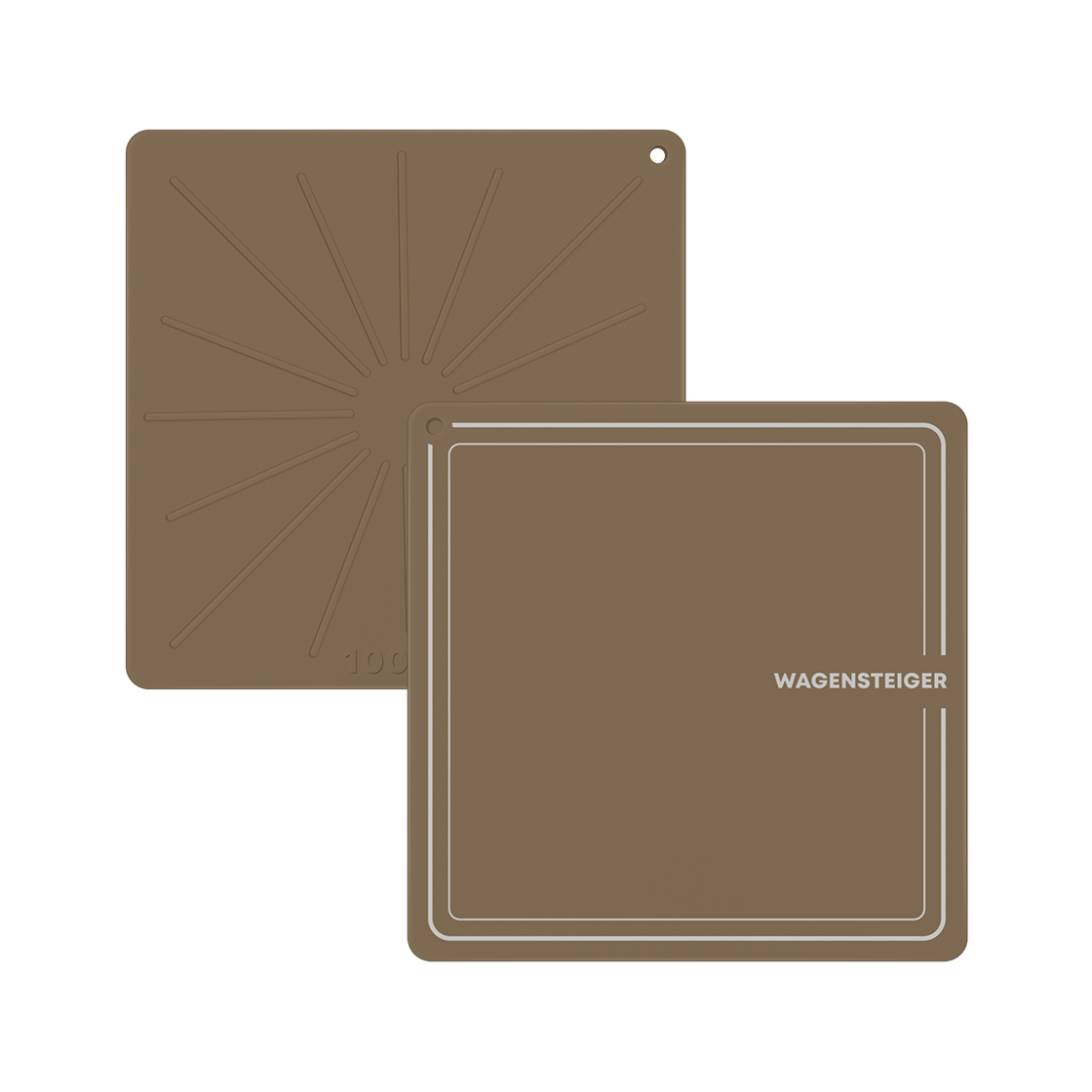GUUDWA0552 WAGENSTEIGER Platinum Silicone Induction Protection Mat Square 22cm (Mocha)