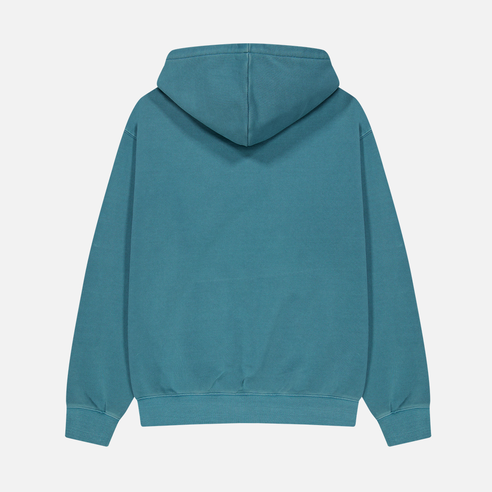맨하탄 레코즈 피그먼트 스플릿 포켓 후디 - 블루(Manhattan Records PM Split Pocket Hoodie - Blue) - 3