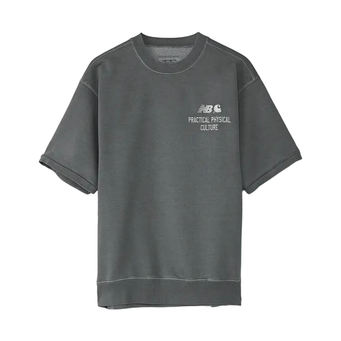 뉴발란스 x 칼하트 WIP 숏슬리브 스웨트셔츠 그레이(New Balance x Carhartt WIP Short Sleeve Sweatshirt Grey) - 1