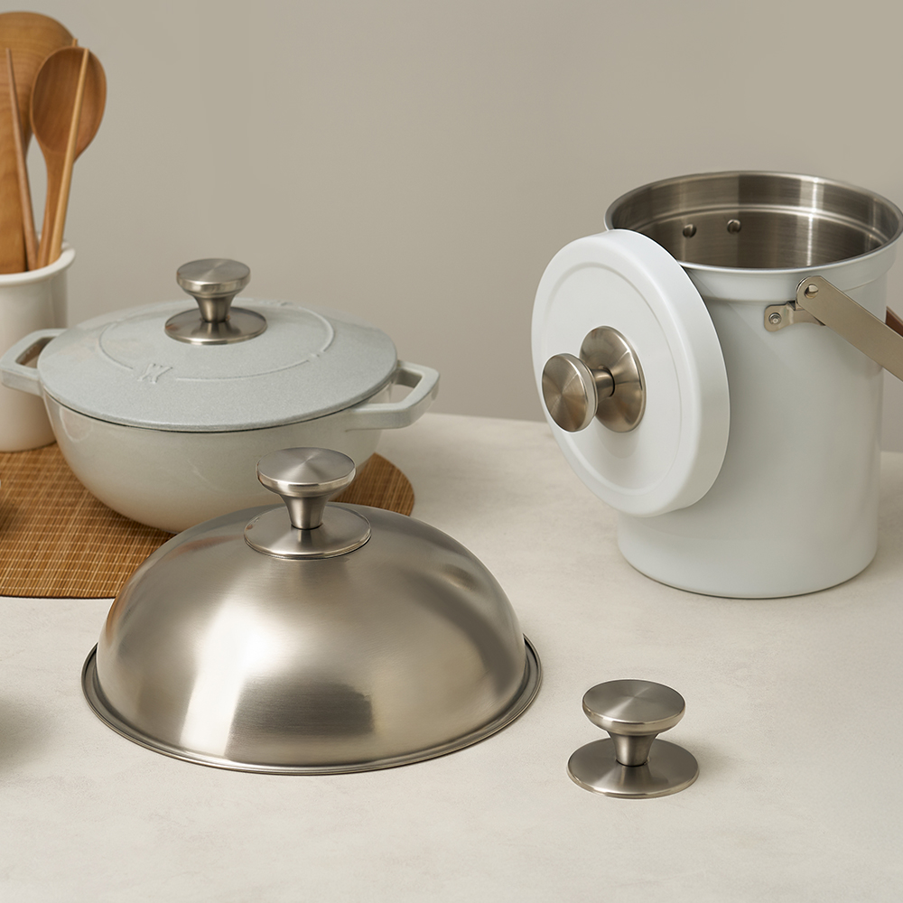 바겐슈타이거 스텐 뚜껑 손잡이 대 2P 무광 세트(WAGENSTEIGER Stainless Pot Lid Knob Large 2P Set) - 4