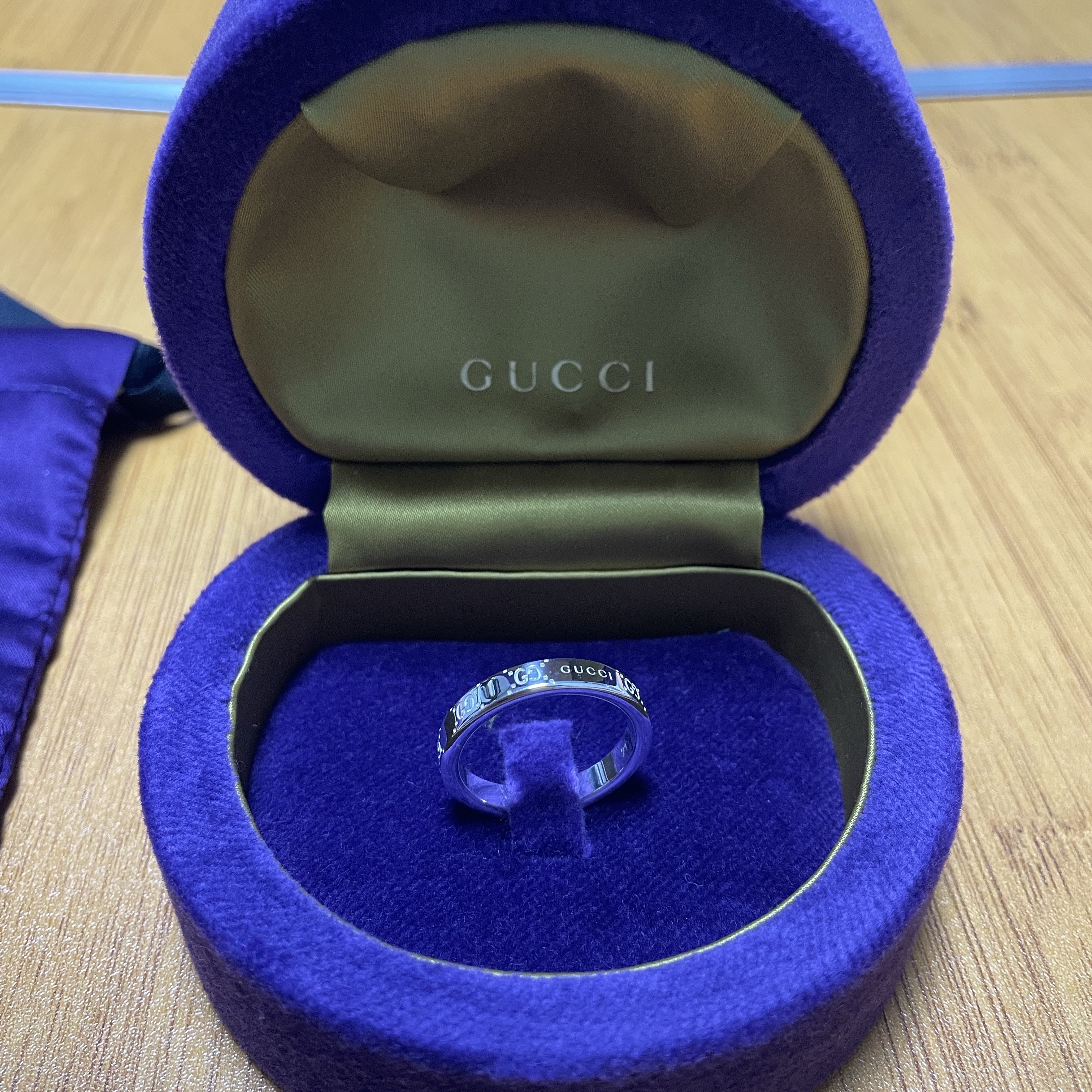 Gucci Signature GG Ring 925 Sterling Silver 착용 스타일 - 1