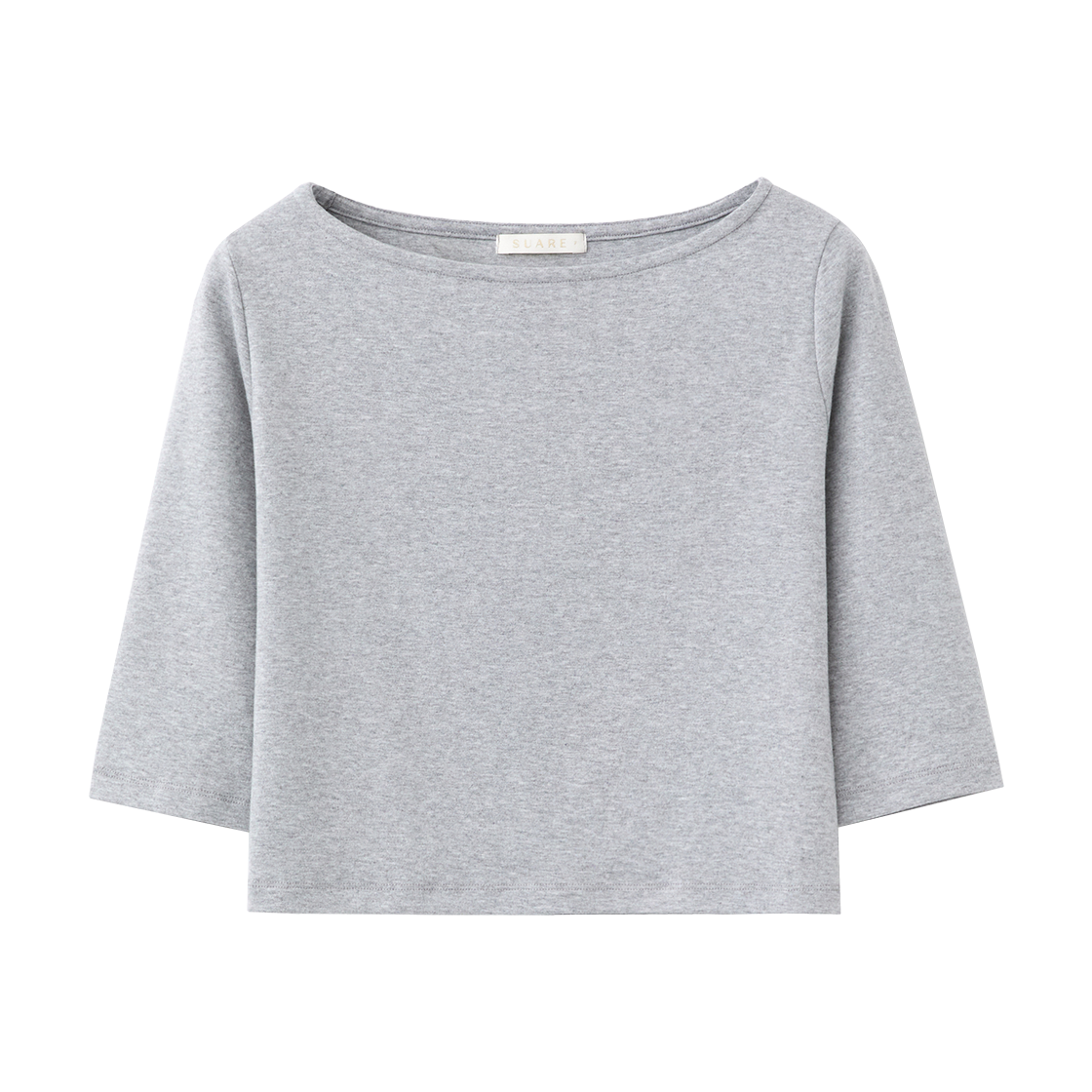 SBF1TS03WGR (W) Suare Woman Boat Neck Mid Sleeve Grey