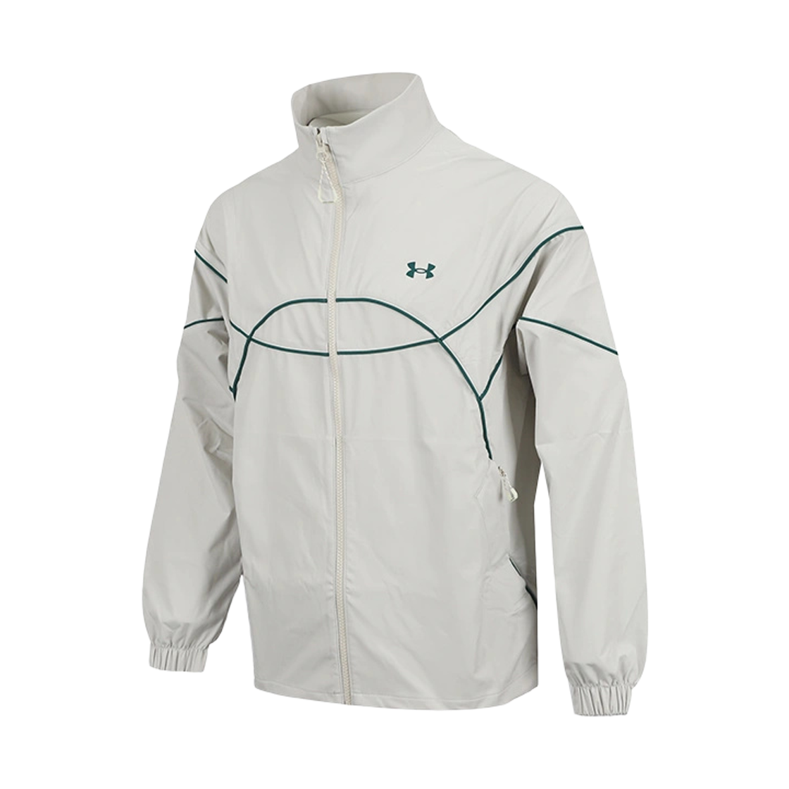 언더아머 APAC 스포츠스타일 우븐 자켓 스톤(Under Armour APAC Sportstyle Woven Jacket Stone) - 1