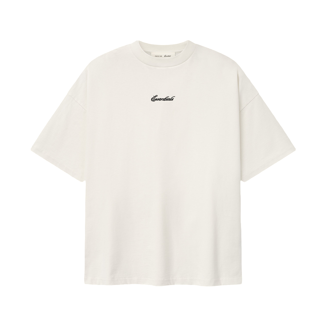 - Essentials Signature 90s Short Sleeve T-Shirt Ivory - 26SS