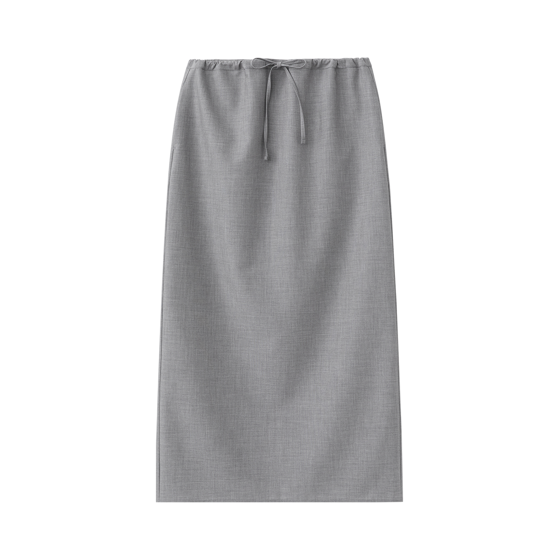 SBF1SK02WGR (W) Suare Woman Wool Cotton String Skirt Grey