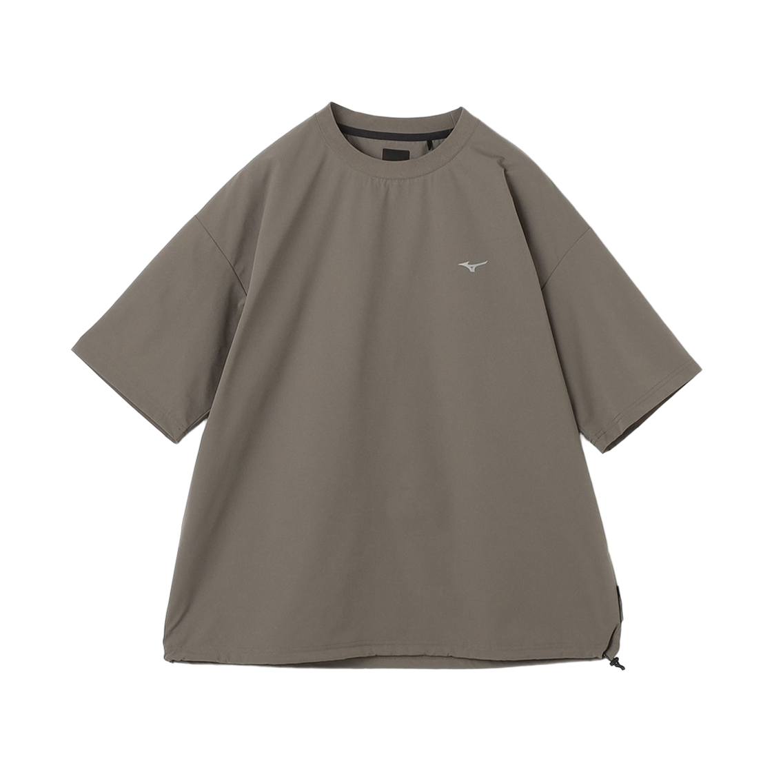 미즈노 x 진 팩토리 워터 리펠런트 스트레치 우븐 티셔츠 차콜(Mizuno x Jeans Factory Water Repellent Stretch Woven T-Shirt Charcoal)