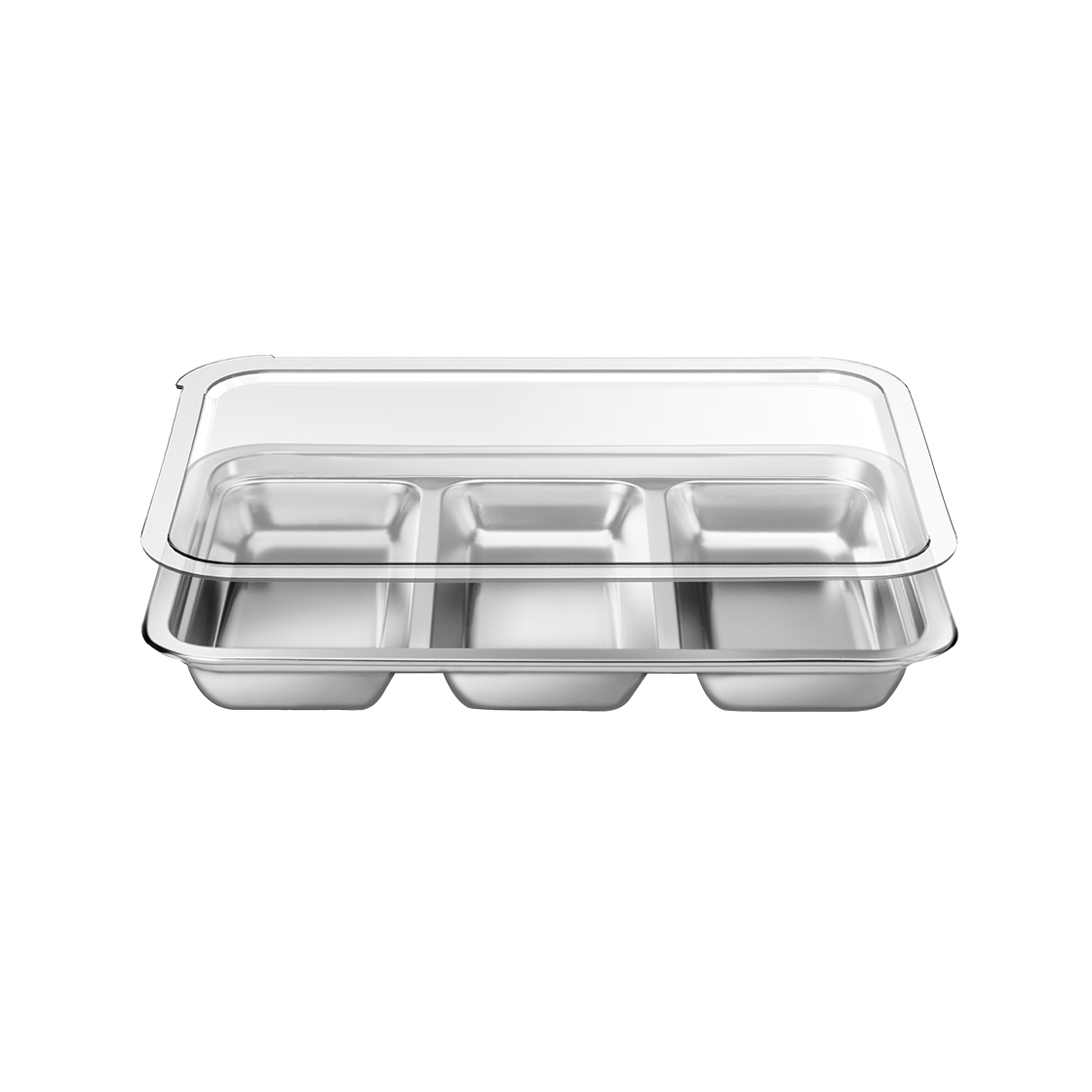 GUUDWA0557 WAGENSTEIGER Abrasive-Free Stainless Steel Square Triple Tray (PC Cover)