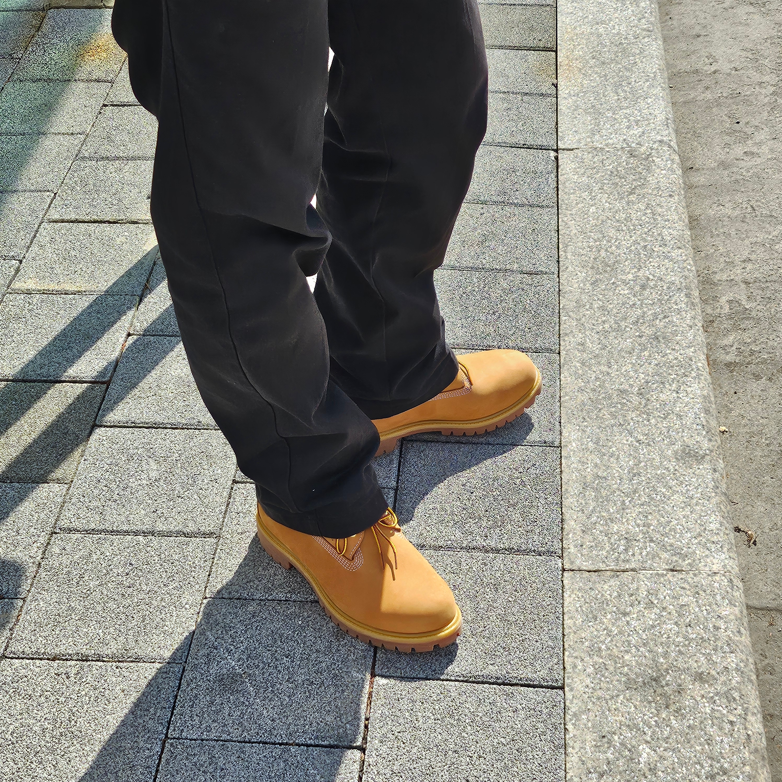 Timberland Premium 6 inch Waterproof Boot Wheat Nubuck - Wide 착용 스타일 - 1
