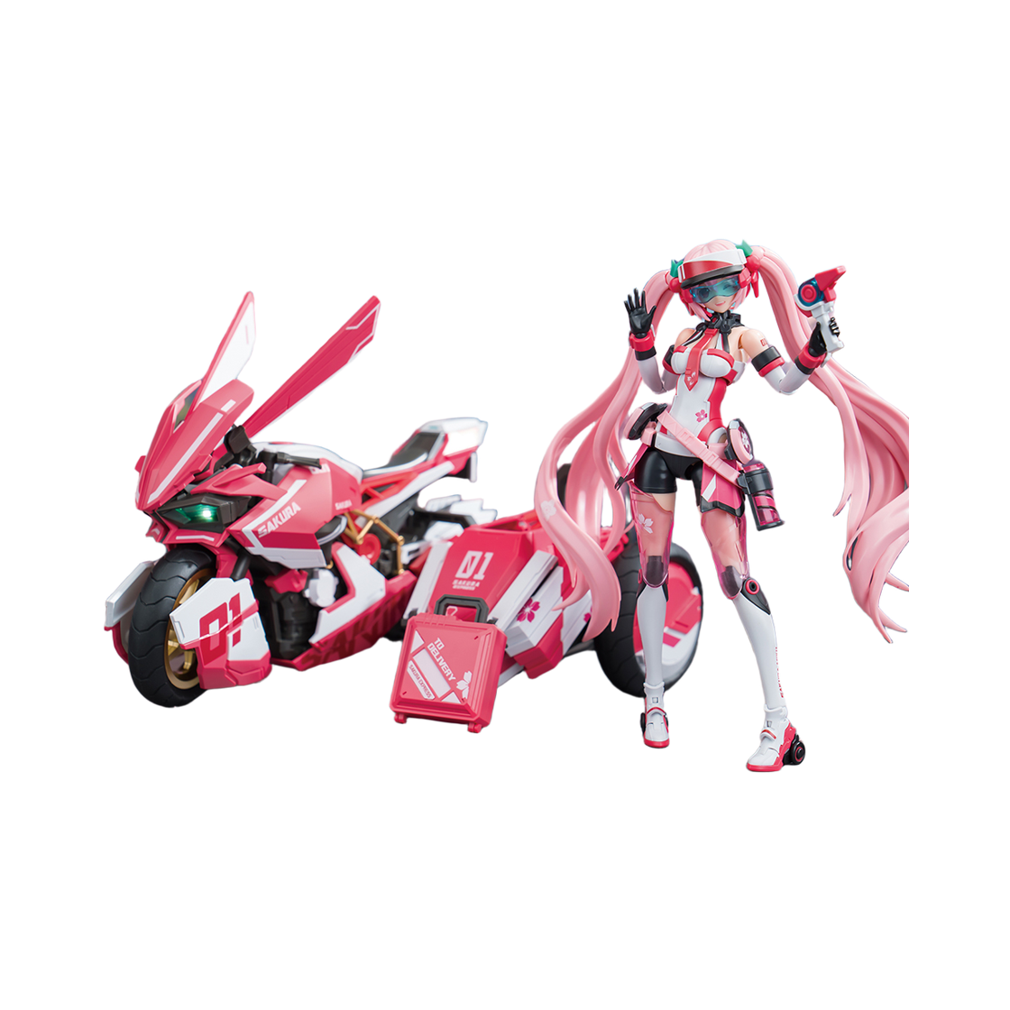 소스킬 x 욜로파크 하츠네 미쿠 사쿠라 미쿠 벚꽃 미래 1/12 프라모델(Soskill x Yolopark Hatsune Miku Sakura Miku Sakura Future 1/12 Plastic Model) - 1