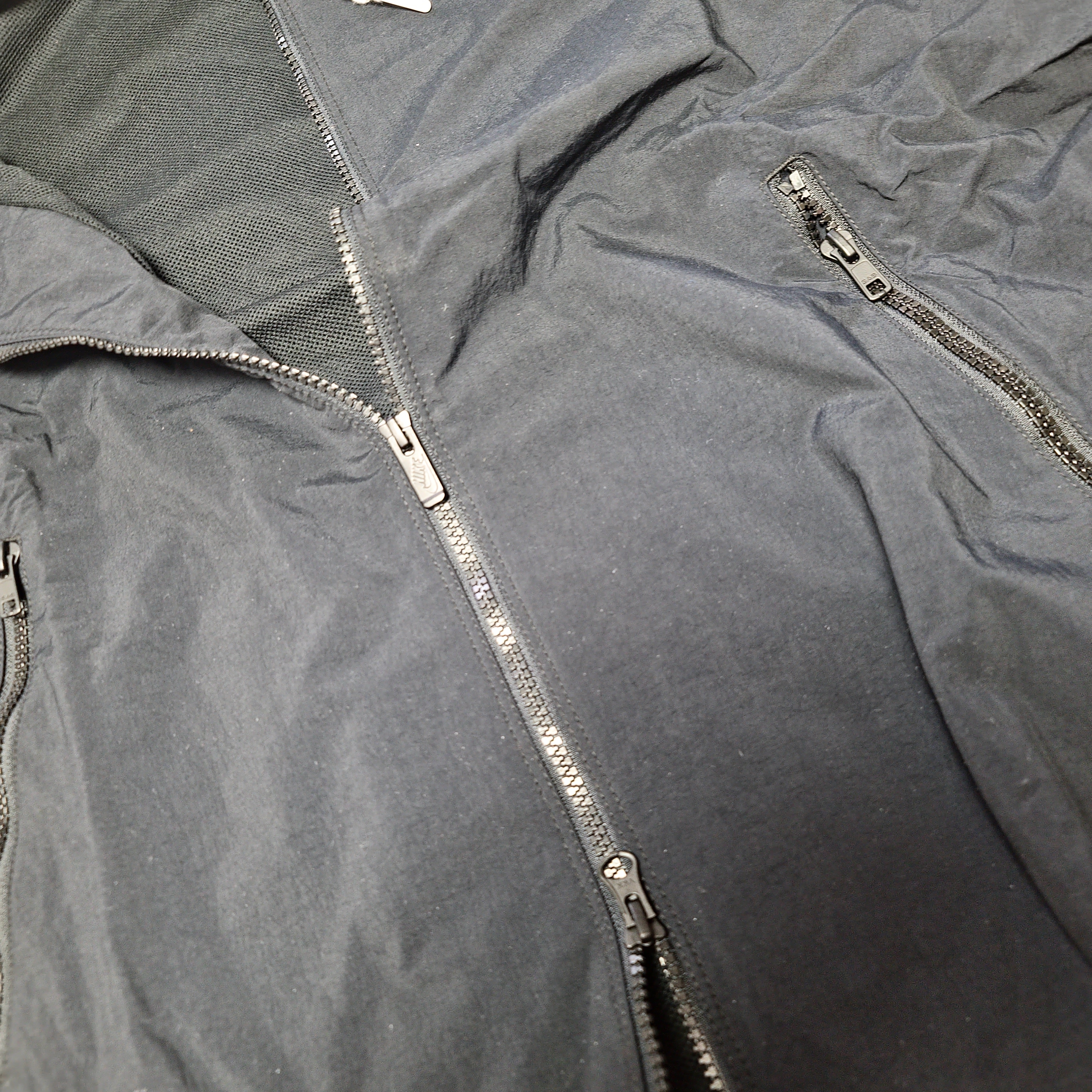 Nike Club Full-Zip Woven Jacket Black White - Asia 착용 스타일 - 2