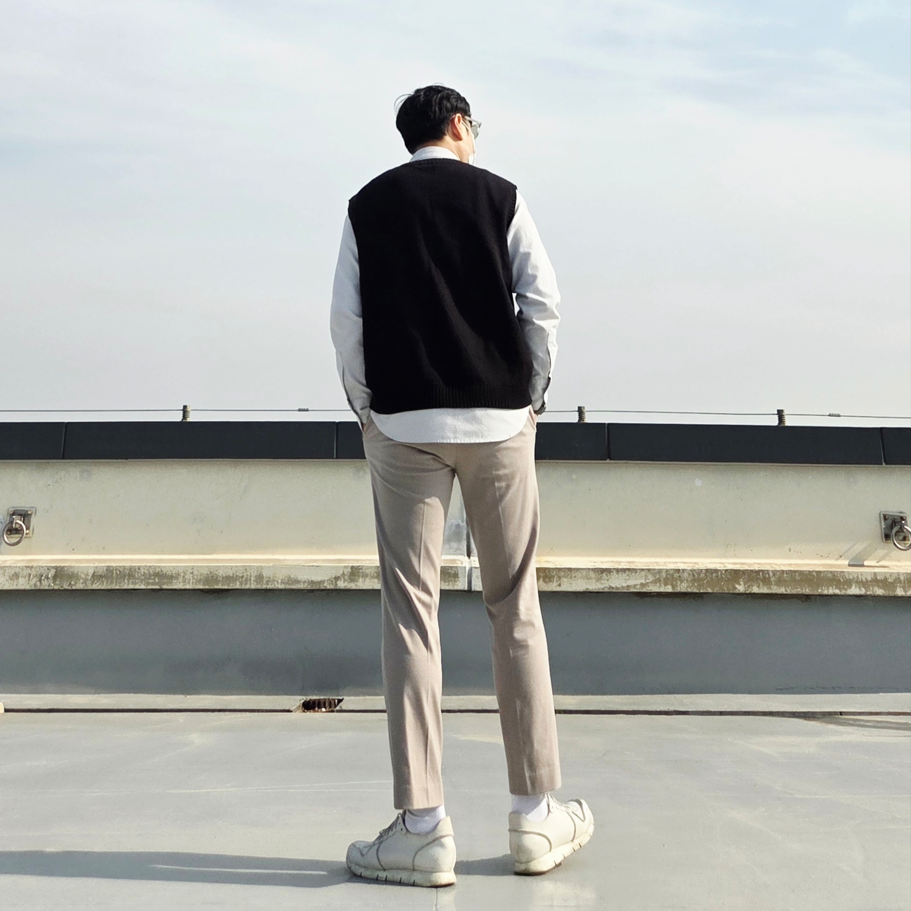 Buttero Carrera Men White 착용 스타일 - 4