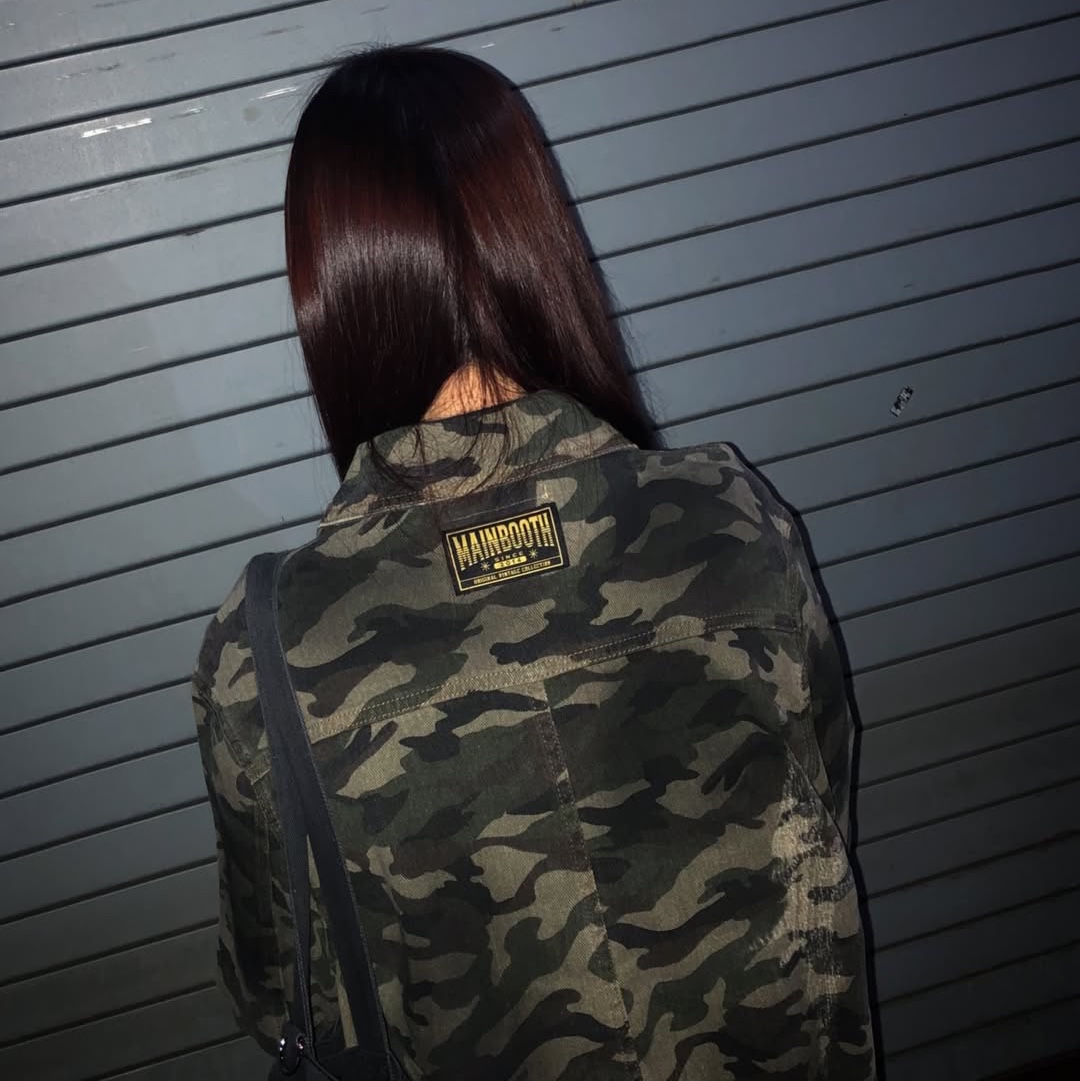 MAINBOOTH Destroyed Camo Trucker Jacket CAMO 착용 스타일 - 5