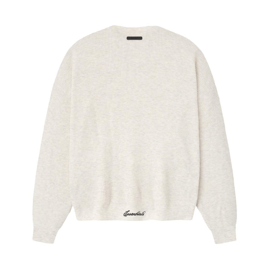 에센셜 시그니처 와플 90s 크루넥 스웨터 오트밀 헤더 - 26SS(Essentials Signature Waffle 90s Crewneck Sweater Oatmeal Heather - 26SS) - 2