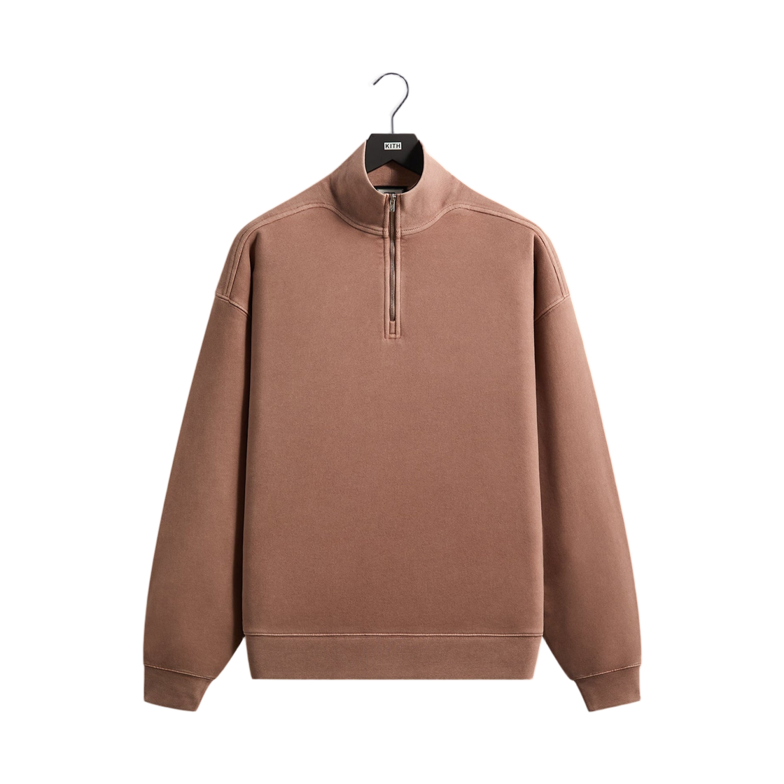 키스 101 스웨이드 플리스 넬슨 쿼터 집 더스티 모브(Kith 101 Sueded Fleece Nelson Quarter Zip Dusty Mauve) - 1