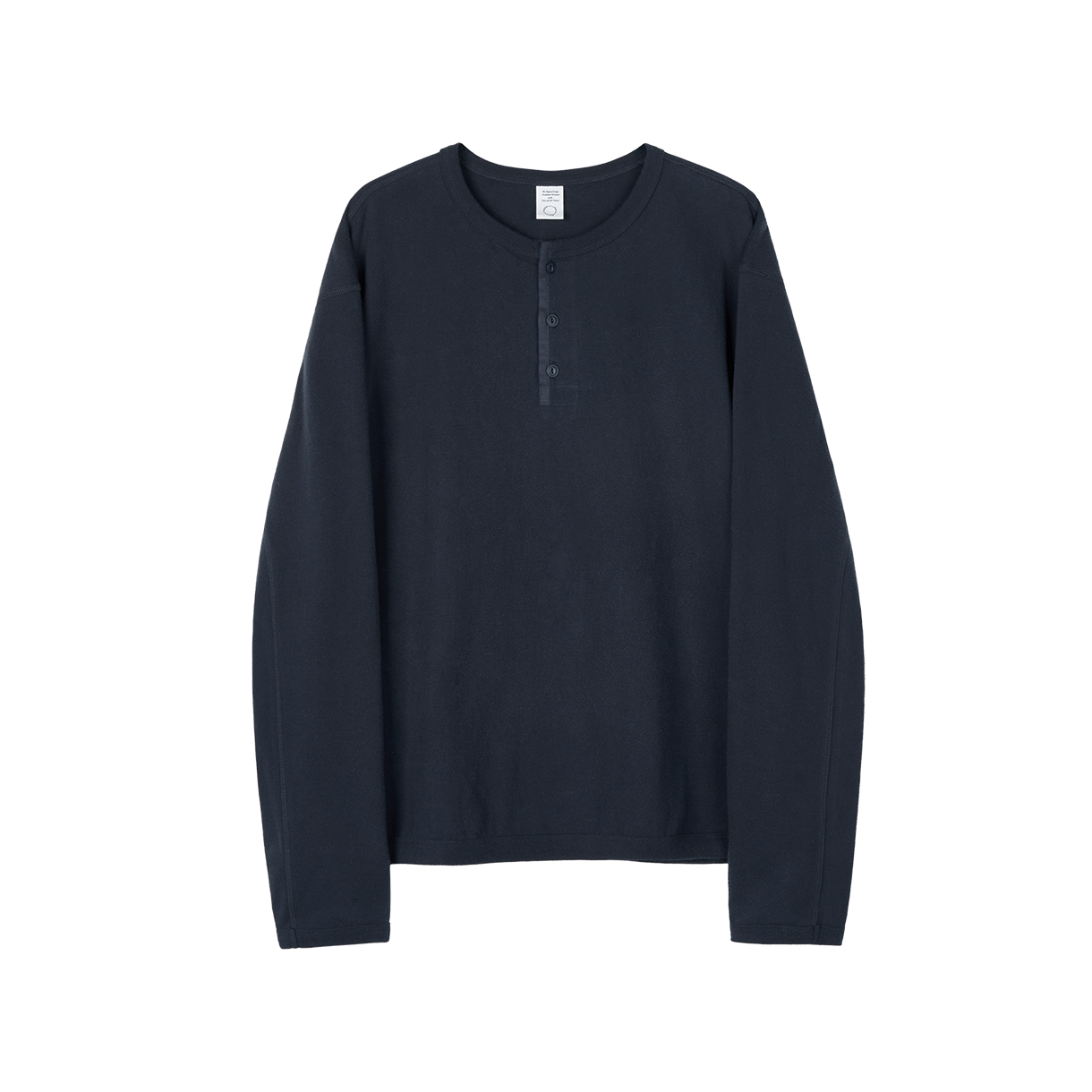 조우 컴포트 3버튼 헨리넥 네이비(CHOWOO Comfort 3-Button Henley Neck Navy)
