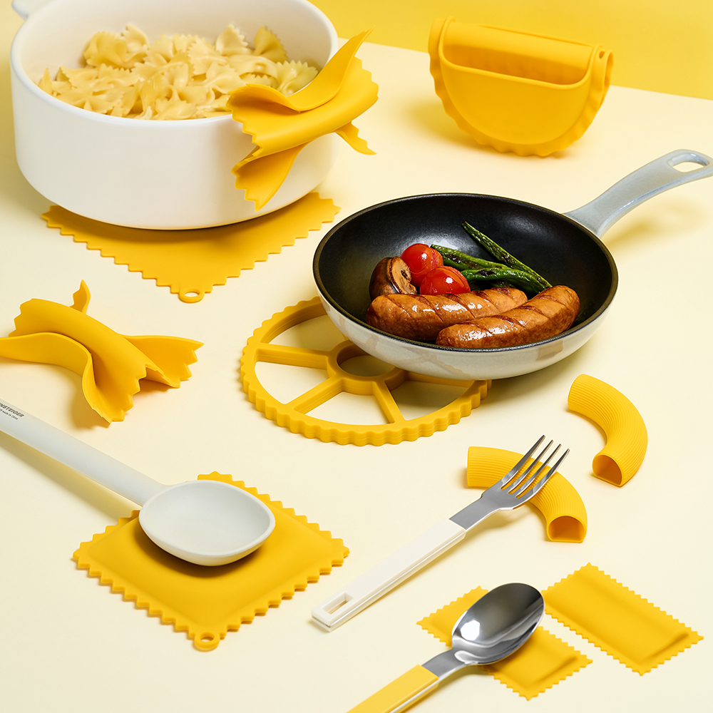 바겐슈타이거 PASTA 실리콘 시리즈 파르펠레 냄비손잡이 2ea(WAGENSTEIGER PASTA Farfalle Pot Handle Grips 2ea) - 6