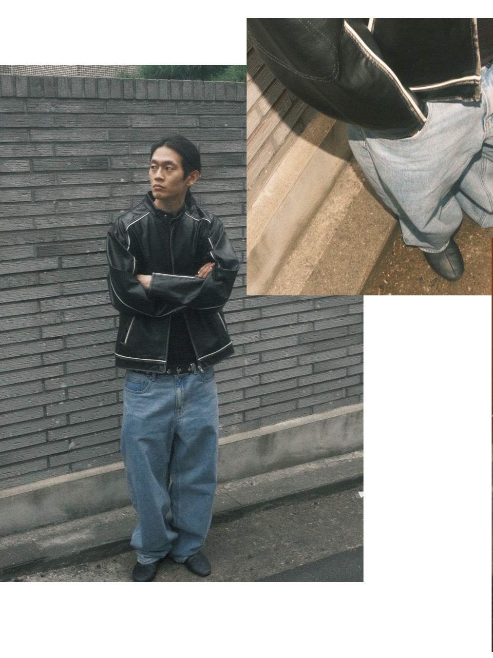 Stussy Royal Suit Dress Belt Black 착용 스타일 - 1