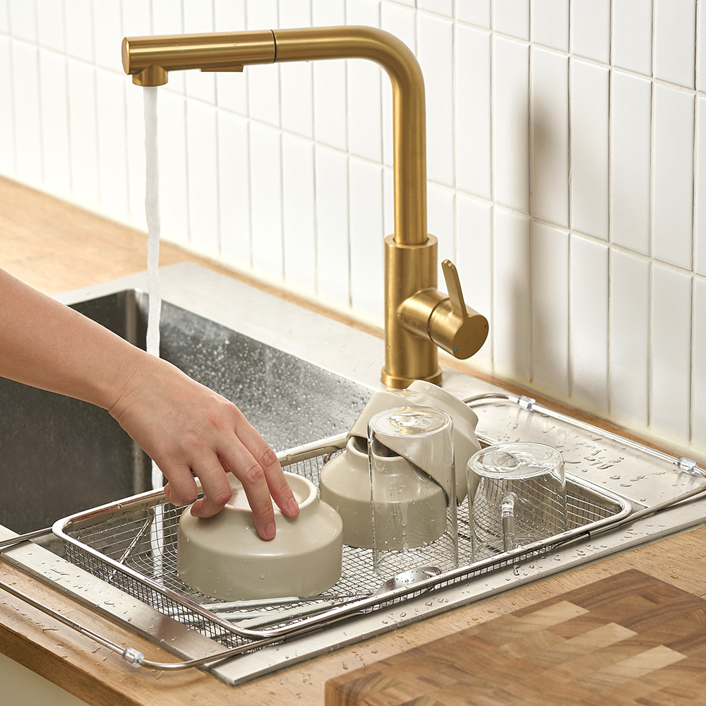바겐슈타이거 스텐 304 슬라이딩 메쉬 바스켓 중(WAGENSTEIGER Stainless 304 Sliding Mesh Basket M) - 2