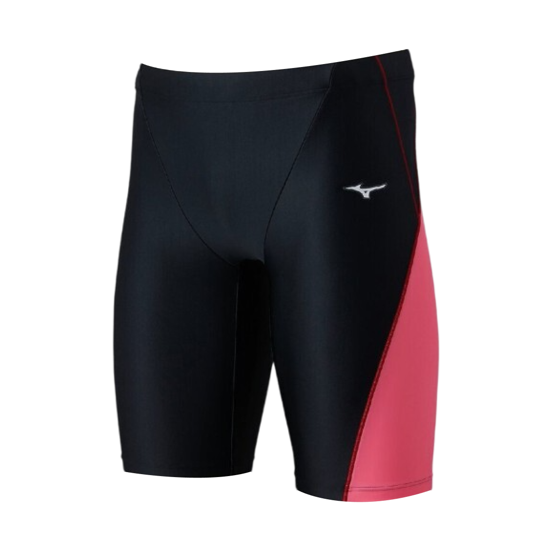 미즈노 스트로크 원 발수 스윔 피트니스 하프 스패츠 블랙 블룸 핑크(Mizuno Stroke One Water-Repellent Swim Fitness Half Spats Black Bloom Pink) - 1