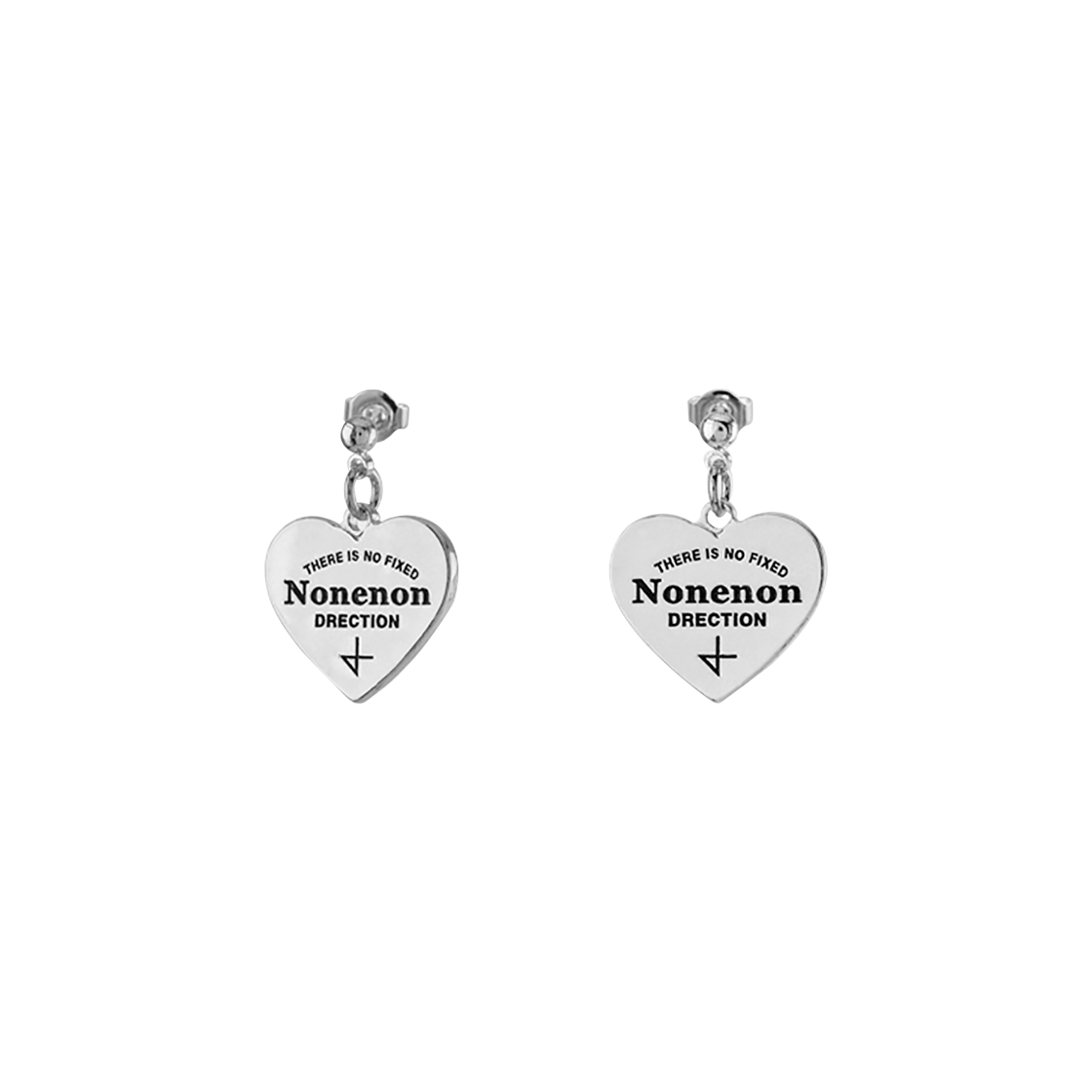논논 뉴 로고 러브 이어링(Nonenon New Logo Love Earring) - 1