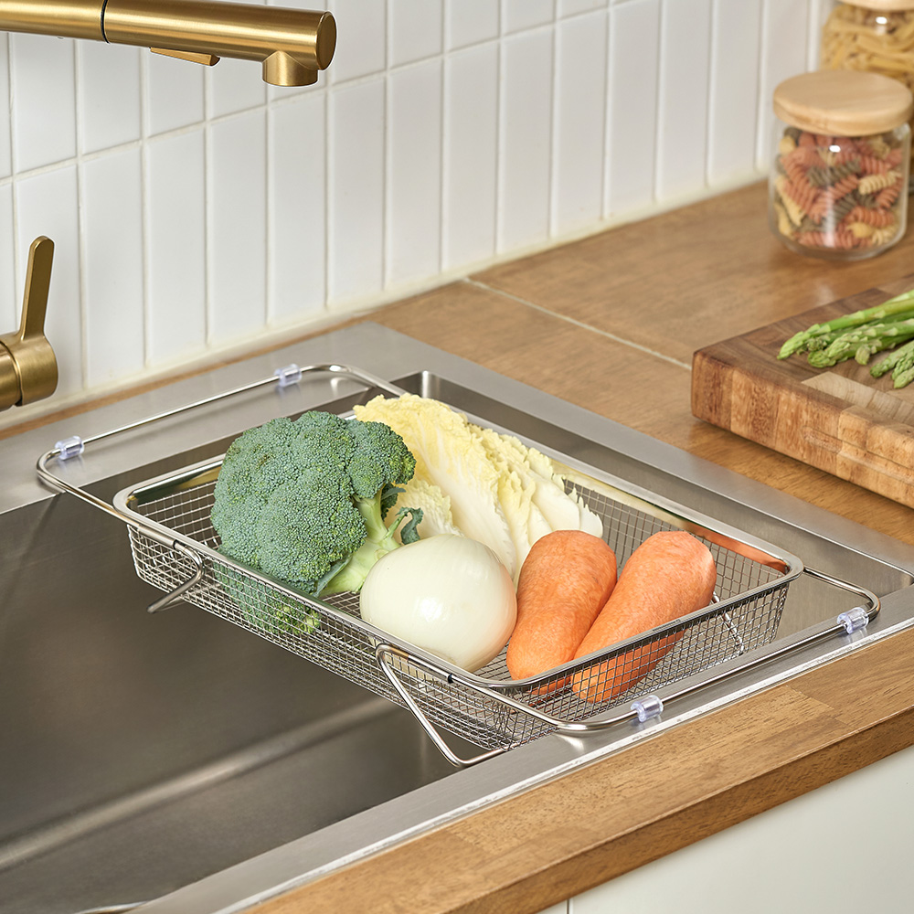 바겐슈타이거 스텐 304 슬라이딩 메쉬 바스켓 특대(WAGENSTEIGER Stainless 304 Sliding Mesh Basket XL) - 4