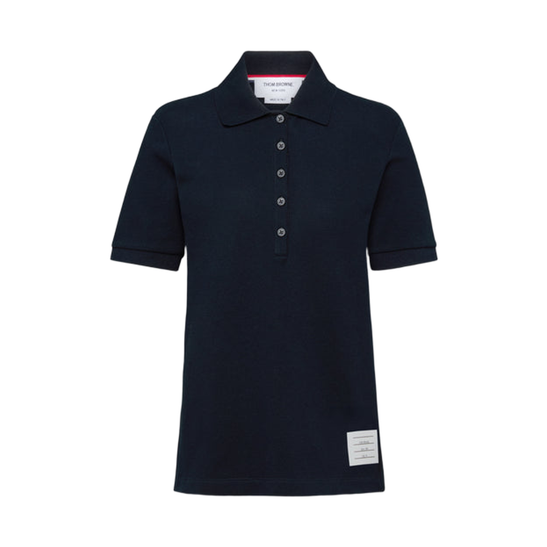 FJP107A-00050-415 (W) Thom Browne Classic Pique 4-Bar Polo Navy
