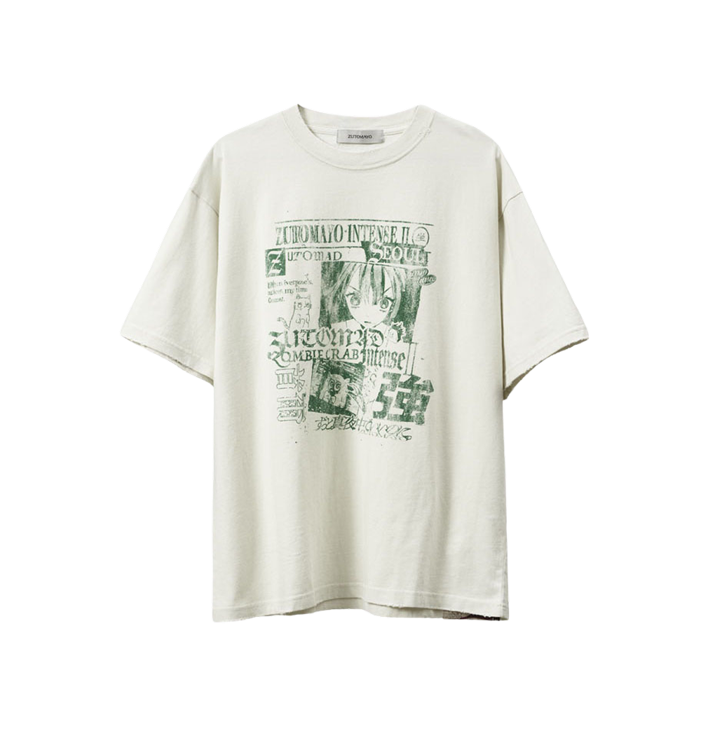ZUTOMAYO INTENSE II 투어 티셔츠 서울 (화이트)(ZUTOMAYO INTENSE II Tour Tee Seoul (White))