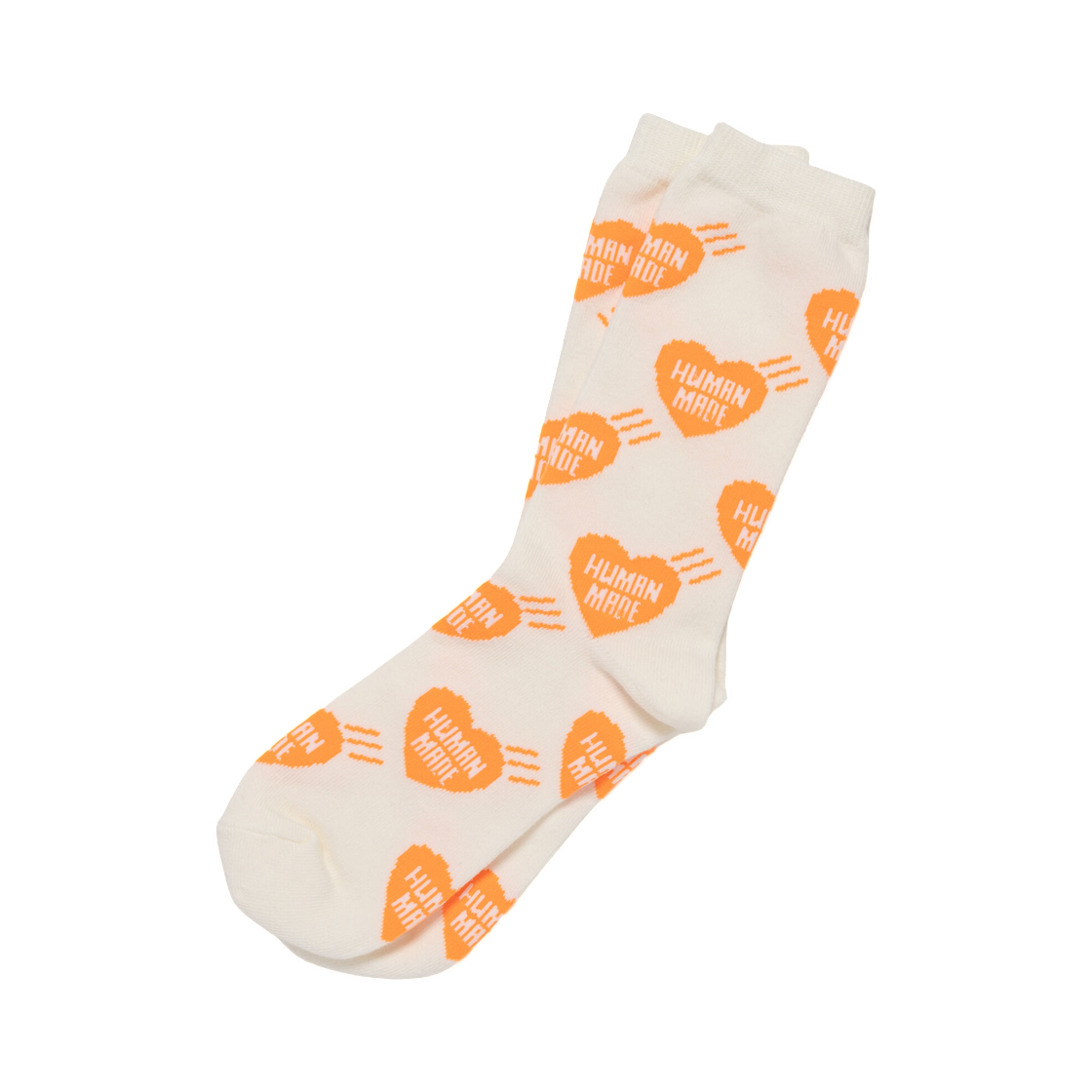 HM31GD058 Human Made Heart Socks Orange