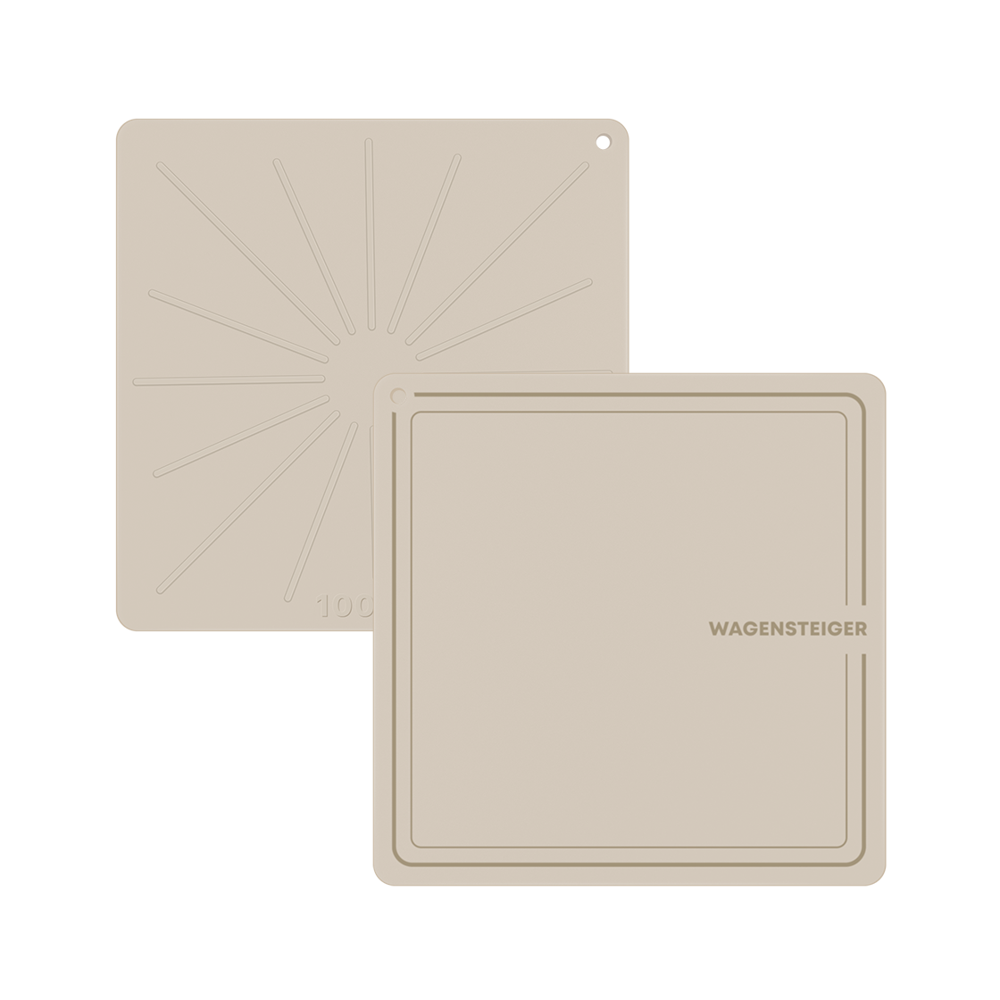 GUUDWA0551 WAGENSTEIGER Platinum Silicone Induction Protection Mat Square 22cm (Cream)