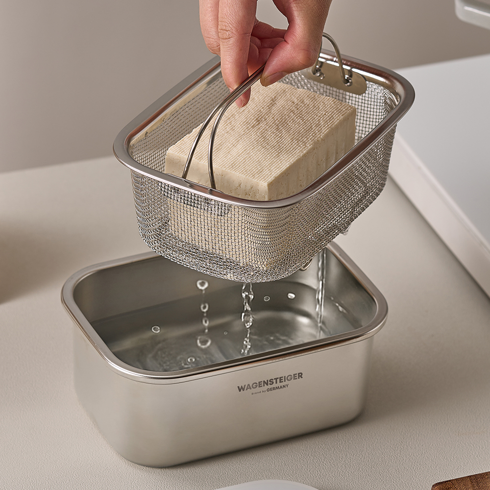 바겐슈타이거 무연마 드레인 스텐 304 박스 S 뚜껑 채반(WAGENSTEIGER Abrasive-Free Drain Stainless Steel 304 Box) - 6