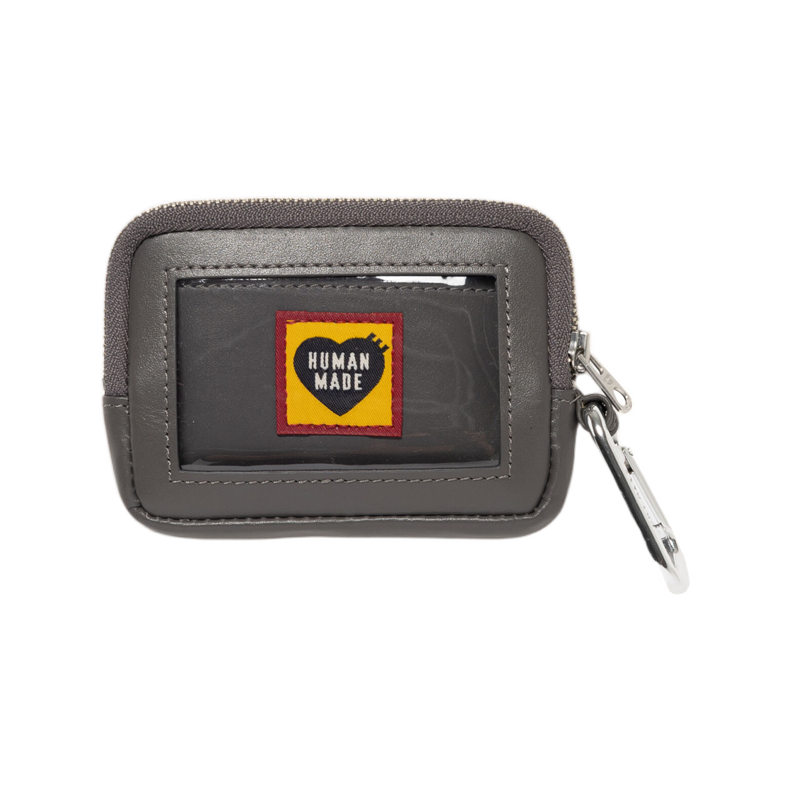휴먼 메이드 레더 카드 케이스 그레이(Human Made Leather Card Case Gray)