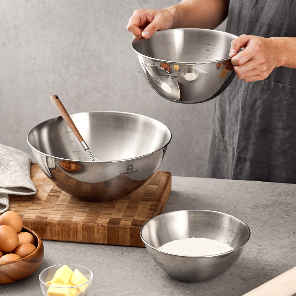 바겐슈타이거 크라이스 스텐 304 믹싱볼 28cm(WAGENSTEIGER Kreis Stainless 304 Mixing Bowl 28cm) - 4