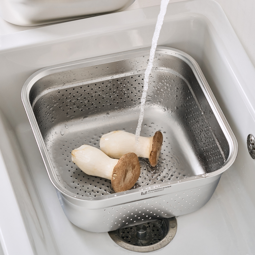 바겐슈타이거 스텐 304 워시볼 8L (드레인)(WAGENSTEIGER Stainless Wash Bowl 8L Drain) - 2