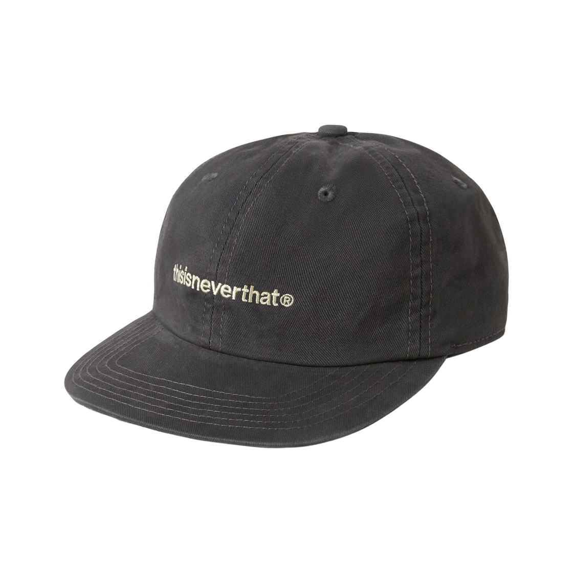디스이즈네버댓 워시드 T-로고 캡 차콜(thisisneverthat Washed T-Logo Cap Charcoal)