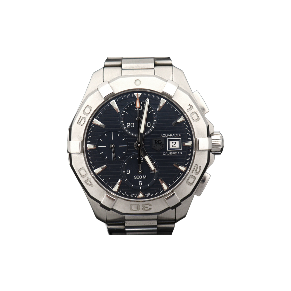 IT9HAH8BKCRO TAG Heuer Aquaracer Automatic Chronograph Men's Watch - 43mm Steel, Blue Dial (Model: CAY2112.BA0927)