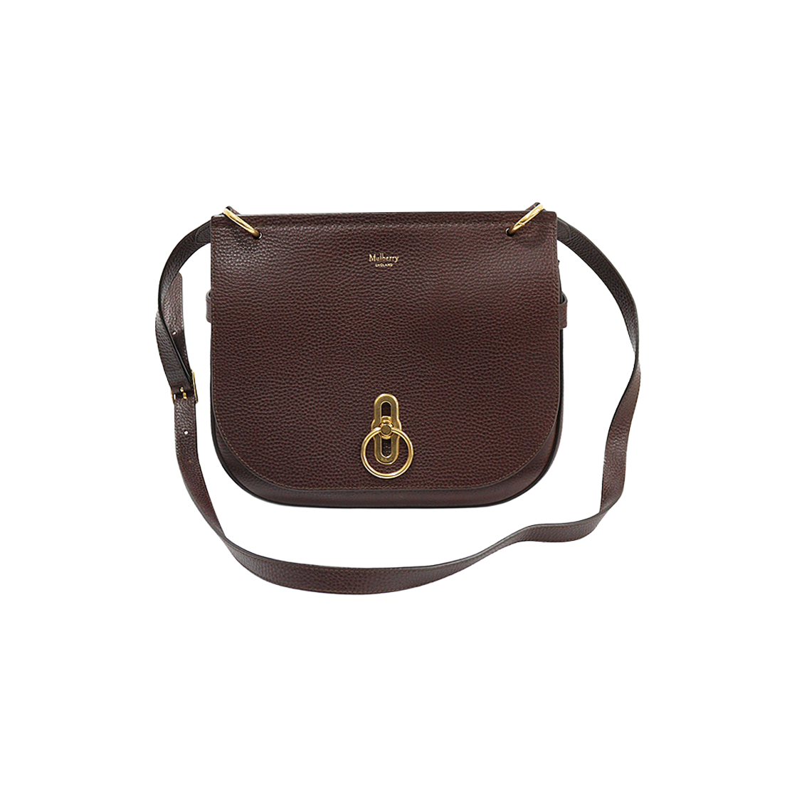 ITPFH2JFR26D Mulberry HH6622 Oxblood Heavy Grain Leather Soft Amberley Medium Satchel Shoulder Bag