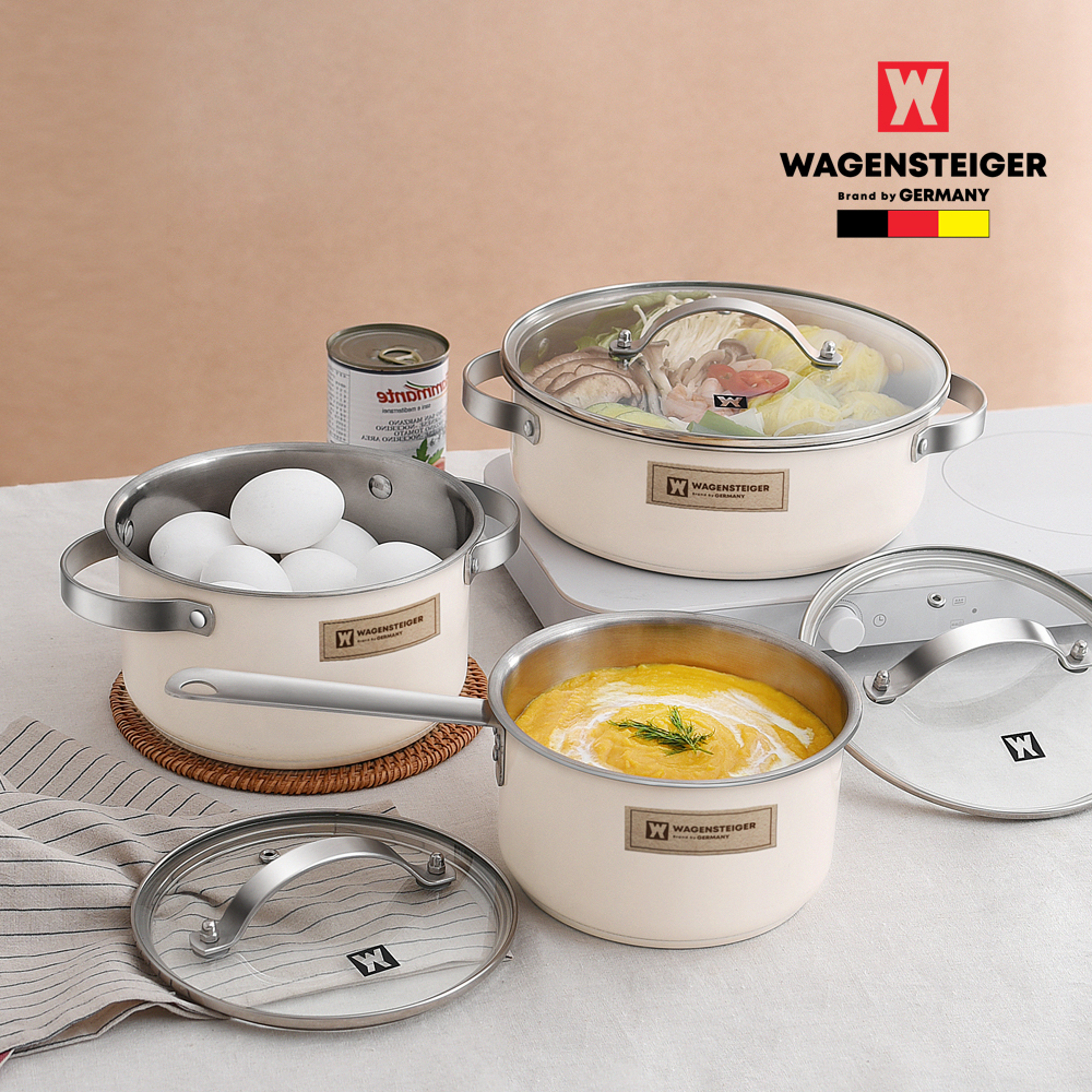 바겐슈타이거 파머스 스텐냄비 3종세트 파머스 아이보리(WAGENSTEIGER Farmers Pot 3pc Set Ivory) - 6