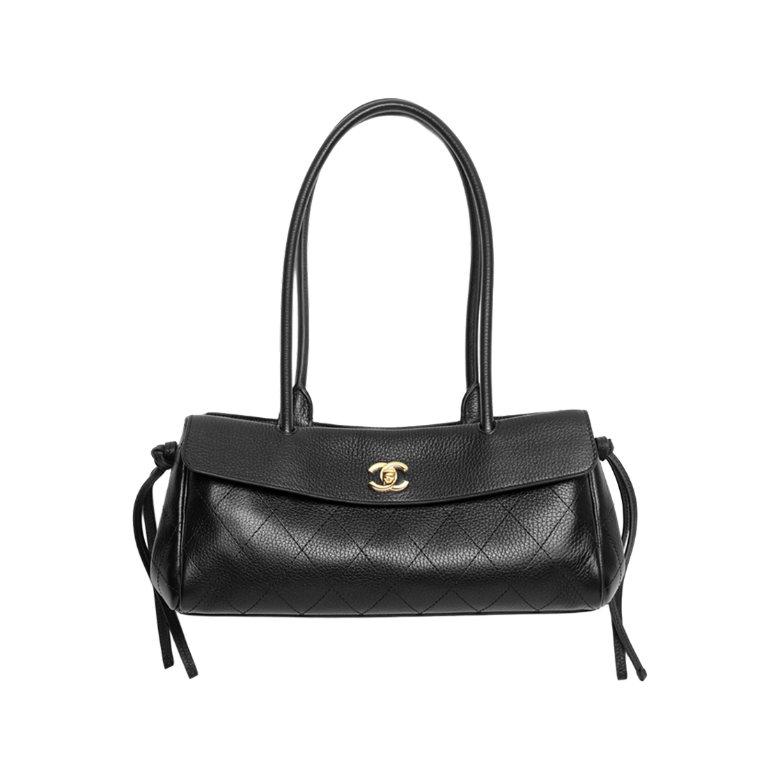 샤넬 스몰 쇼핑백 그레인드 카프스킨 & 골드 메탈 블랙(Chanel Small Shopping Bag Grained Calfskin & Gold Black)