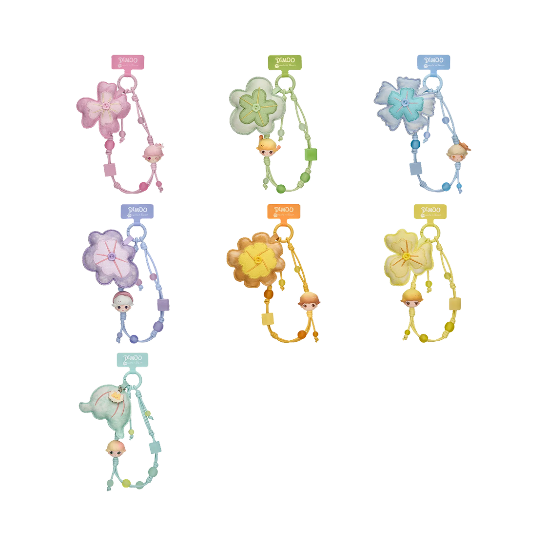 팝마트 디무 꽃 피는 순간 시리즈 휴대폰 스트랩 미개봉 랜덤박스 (1개입)(Pop Mart Dimoo Moments In Bloom Series Decorative Charm Sealed Case (1 Blind Box)) - 2