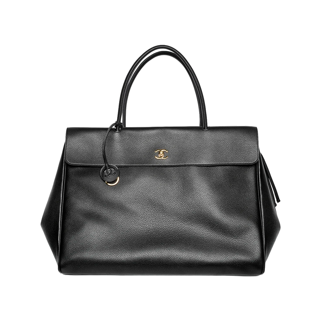 샤넬 라지 쇼핑백 그레인드 카프스킨 & 골드 메탈 블랙(Chanel Large Shopping Bag Grained Calfskin & Gold Black) - 1