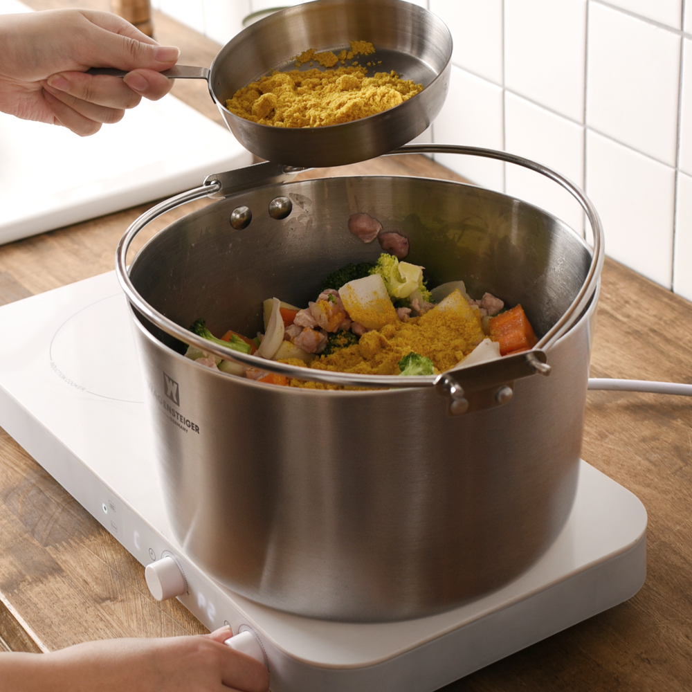 바겐슈타이거 통3중 스텐스튜팟 24cm 메탈(WAGENSTEIGER Metal Stew Pot 24cm) - 4