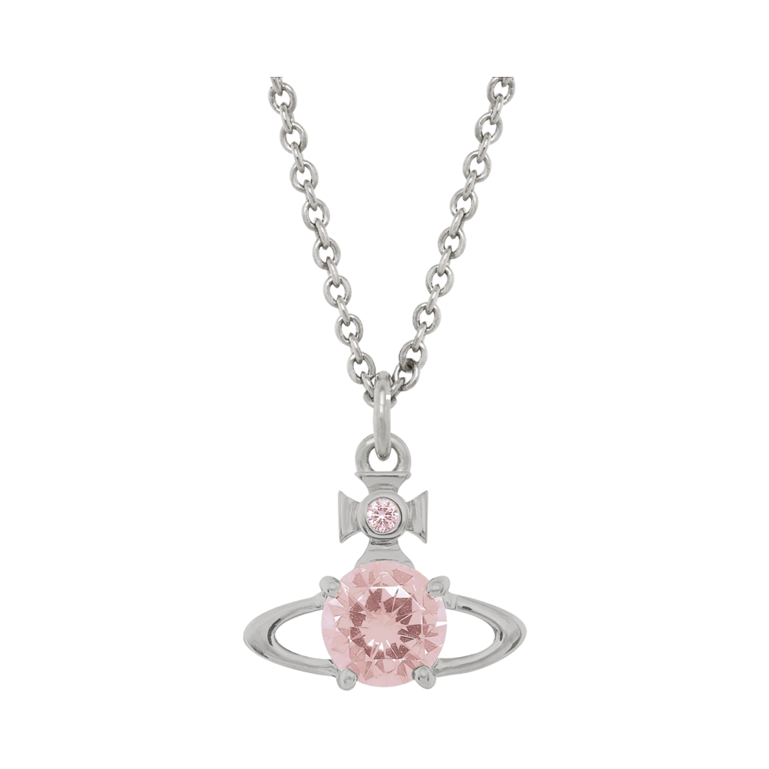 63020095-02P720 (W) Vivienne Westwood Reina Necklace Silver Champagne