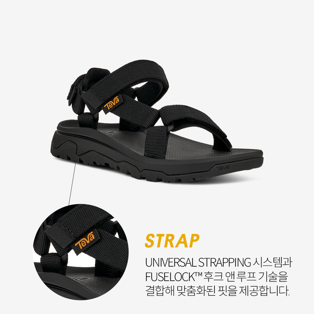 테바 테바 키즈 허리케인 XLT JR BLK(TEVA Kids Hurricane XLT JR BLK) - 3