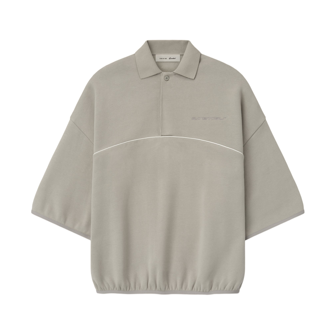 - Essentials Active Trace 3/4 Sleeve Modern Polo Sweatshirt Seal - 26SS
