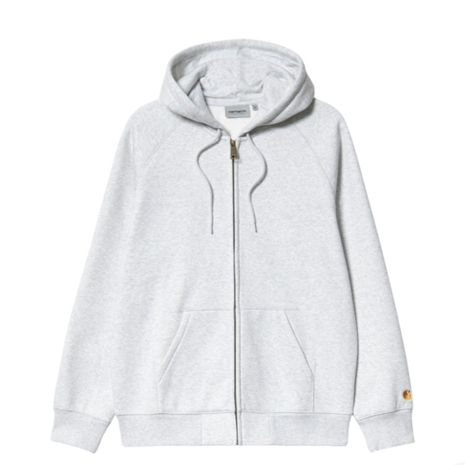 Carhartt WIP Hooded Chase Jacket Ash Heather 착용 스타일
