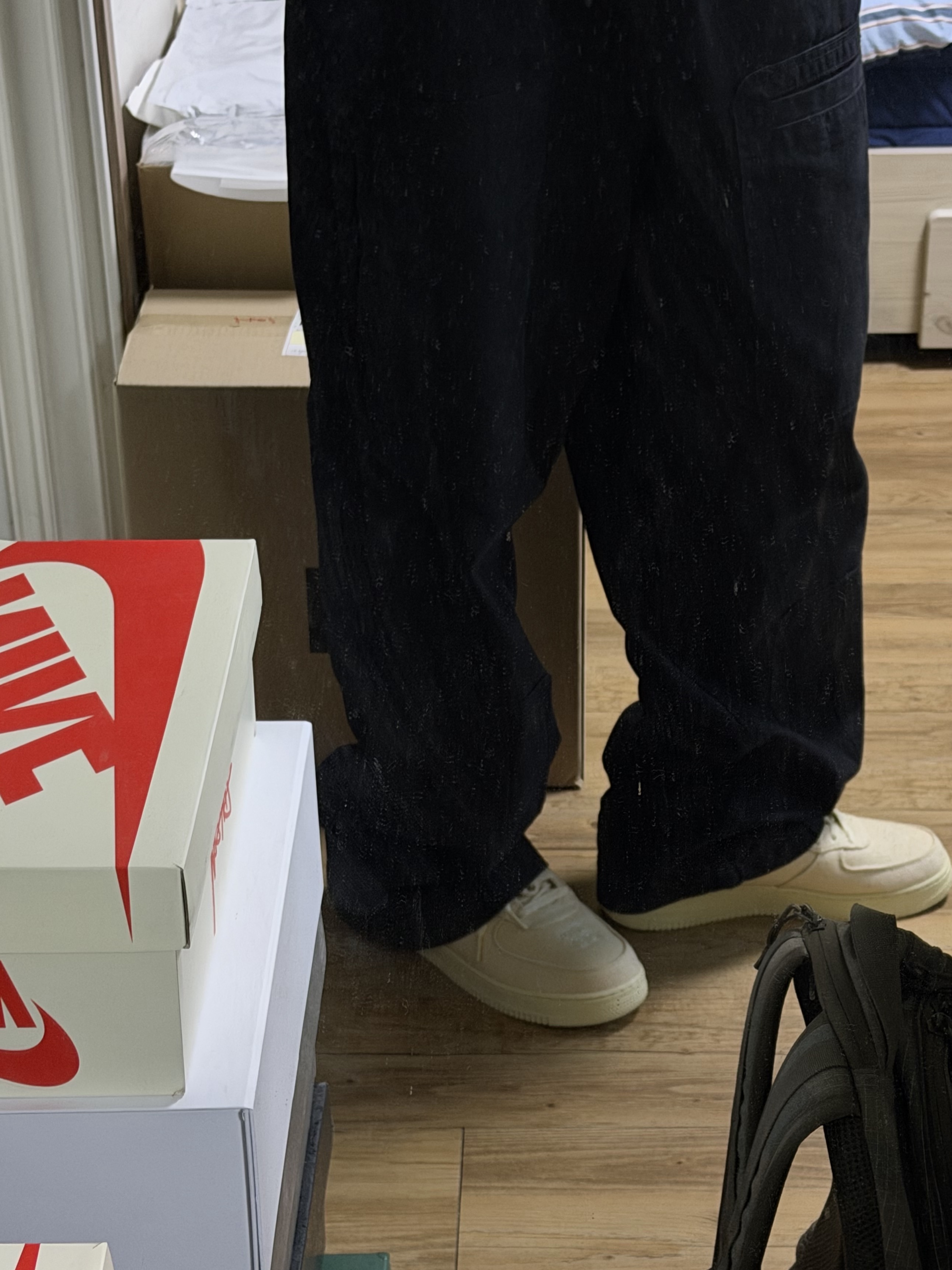 Nike x Stussy Air Force 1 '07 Mid SP Fossil 착용 스타일 - 2