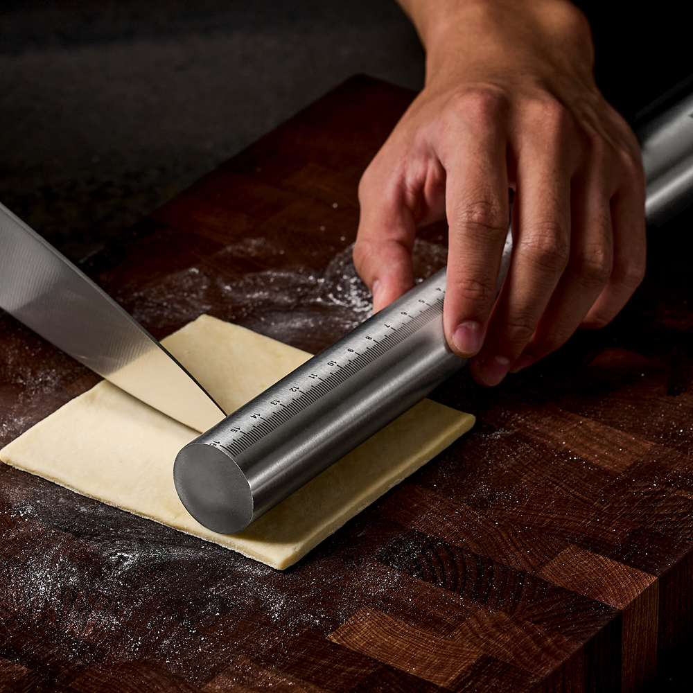 바겐슈타이거 스텐 304 롤링핀 밀대 베이킹 홈베이킹 반죽(WAGENSTEIGER Stainless Steel 304 Rolling Pin) - 2