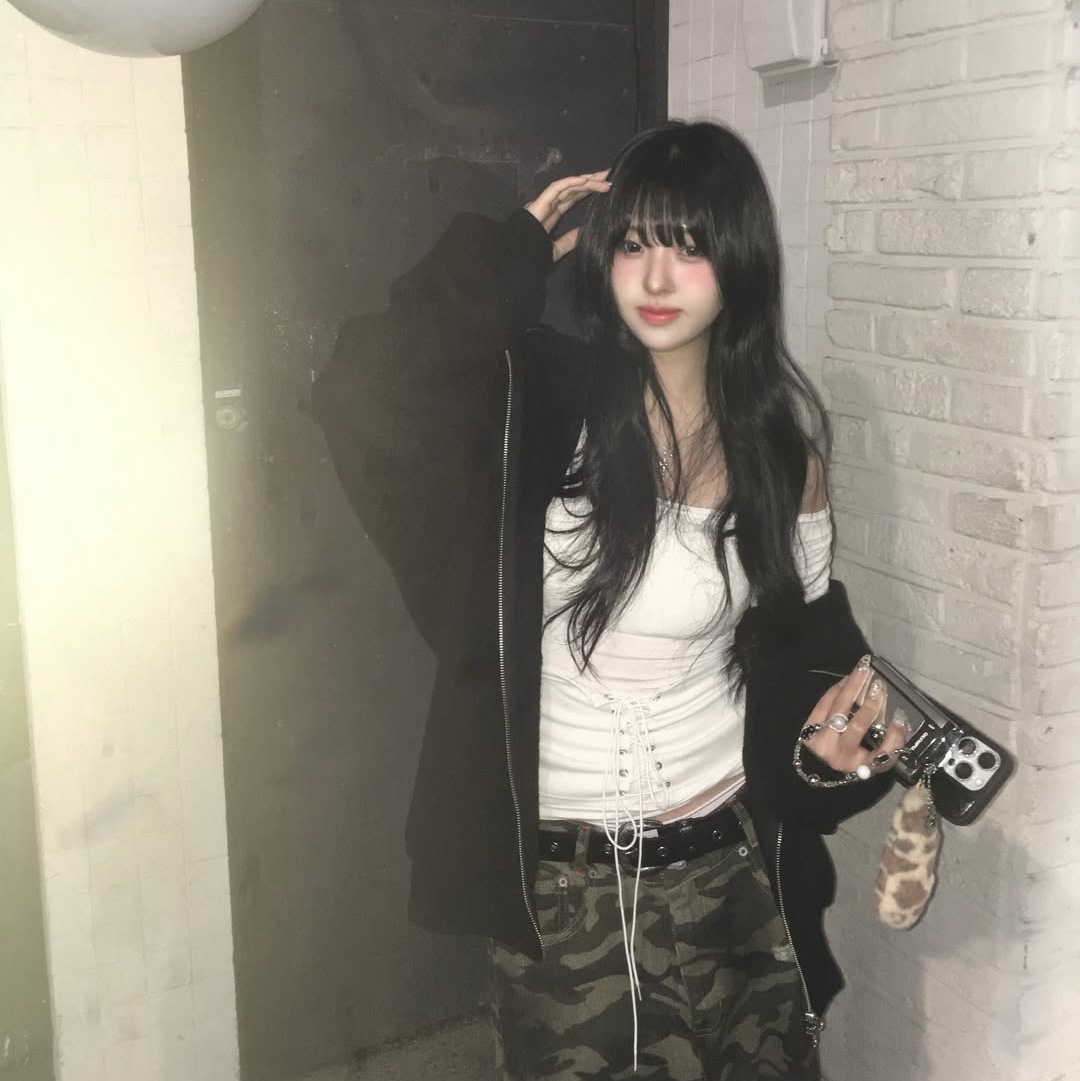 MAINBOOTH Destroyed Camo Pants CAMO 착용 스타일 - 7