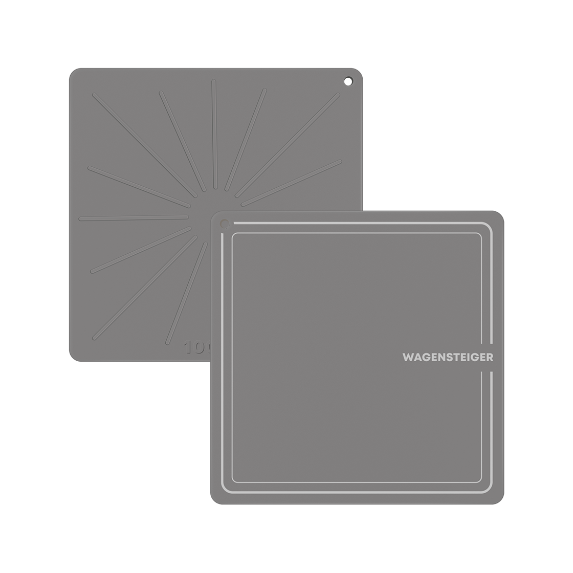 GUUDWA0555 WAGENSTEIGER Platinum Silicone Induction Protection Mat Square 22cm (Light Gray)